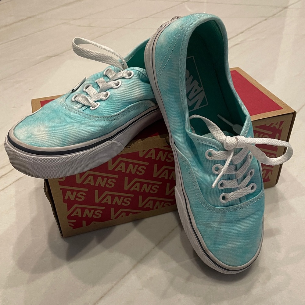 Vans - tie dye, turquoise